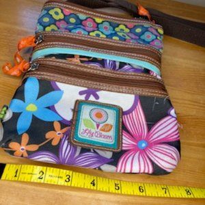 Lily Bloom Multi-Color Floral Crossbody Purse
